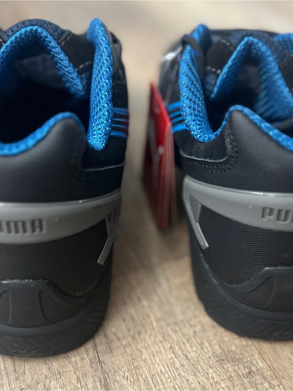 *NEW IN BOX* Puma Rio Low, Black and Blue Men's Safety Work Sneakers